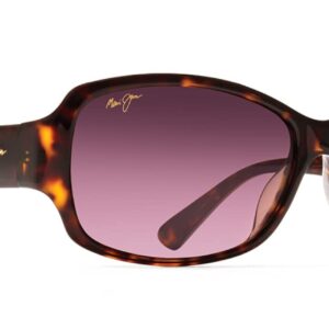 Maui Jim Women's Nalani Polarized Fashion Sunglasses, Dark Tortoise/Maui Rose®, Medium