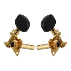 BQLZR Gold-Plated 2R2L Tuning Peg Machine Head Tuners For Ukulele 4 String Guitar