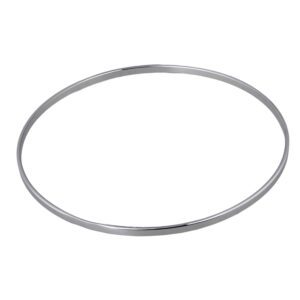 bqlzr 11.34 inch chrome nickel plated banjo tension hoop banjo flanges banjo parts 11.34x11.54x0.39inch(idxdxh)