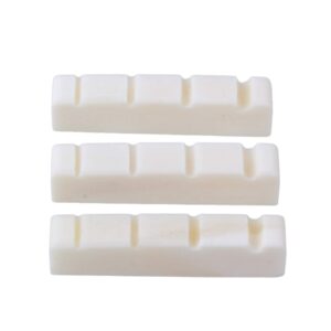 bqlzr bass bone bridge saddle and nut for 4 string bass guitar pack of 3