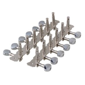 BQLZR Chrome 12 String Acoustic Guitar Machine Heads 6L6R