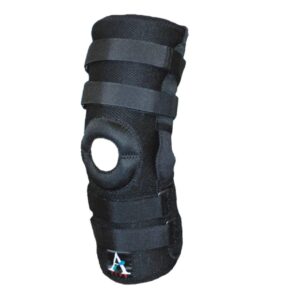 ALPS Coolfit Extended Knee Brace, Prevent or Reduce Severity of Knee Injury, Soft and Breathable, Pull On with Adjustable Hinges, Small Size