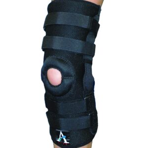 ALPS Coolfit Extended Knee Brace, Prevent or Reduce Severity of Knee Injury, Soft and Breathable, Pull On with Adjustable Hinges, Small Size