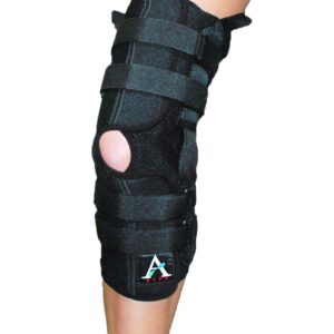 ALPS Coolfit Extended Knee Brace, Prevent or Reduce Severity of Knee Injury, Soft and Breathable, Wrap Around with Adjustable Hinges, Small Size