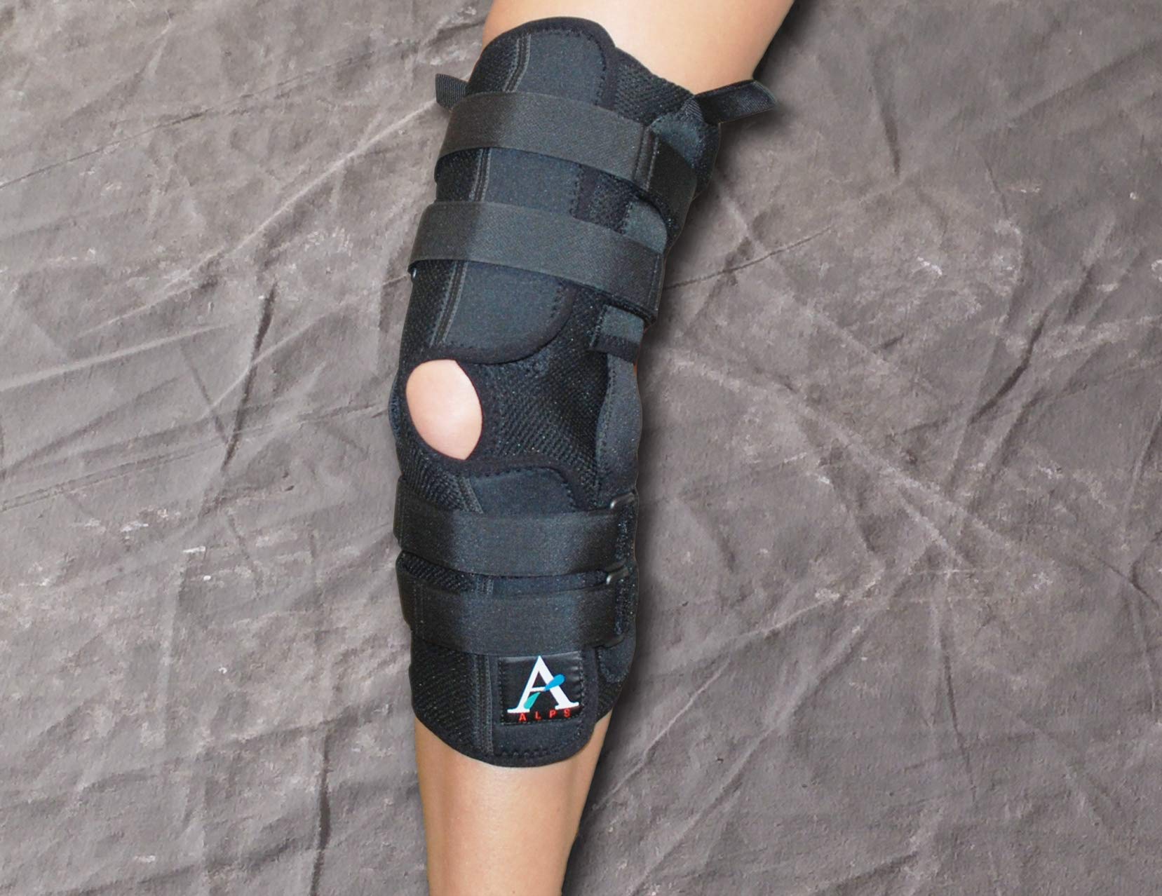 ALPS Coolfit Extended Knee Brace, Prevent or Reduce Severity of Knee Injury, Soft and Breathable, Wrap Around with Adjustable Hinges, Small Size