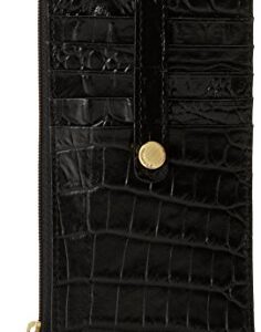 BRAHMIN Black Melbourne Credit Card Wallet