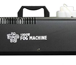 Froggys Fog - 1000 Watt Halloween Fog Machine with Wired Remote Control - All Metal, Impressive Output, Timer and Wireless Control Options