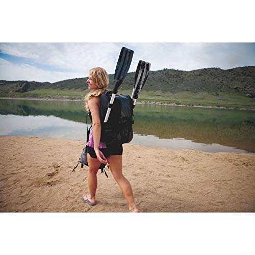 Sevylor QuickPak K1 1-Person Inflatable Kayak, Kayak Folds into Backpack with 5-Minute Setup, 21-Gauge PVC Construction; Hand Pump & Paddle Included