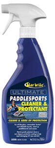 star brite ultimate paddlesports cleaner & protectant - kayak, canoe, paddleboard uv protective spray - fiberglass, kevlar, plastic compatible - 22 oz (096022)