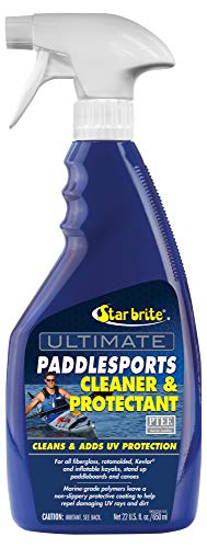 STAR BRITE Ultimate Paddlesports Cleaner & Protectant - Kayak, Canoe, Paddleboard UV Protective Spray - Fiberglass, Kevlar, Plastic Compatible - 22 OZ (096022)