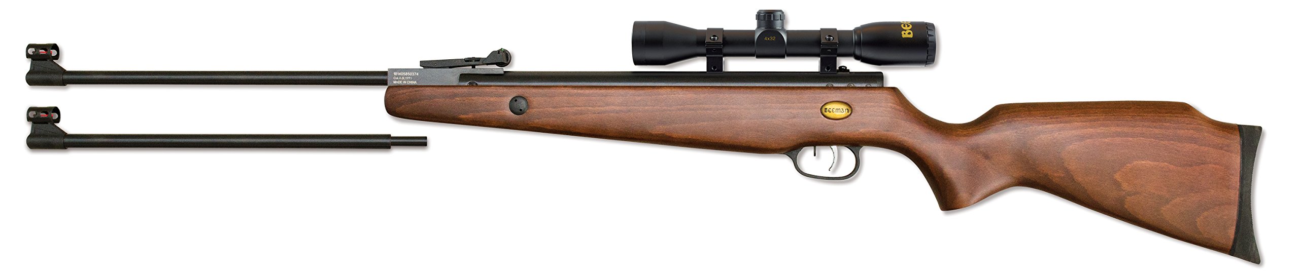 Beeman Sportsman Grizzly X2 1073GP Gas Ram Dual Caliber Air Rifle Combo with 4x32x 40mm, one Size