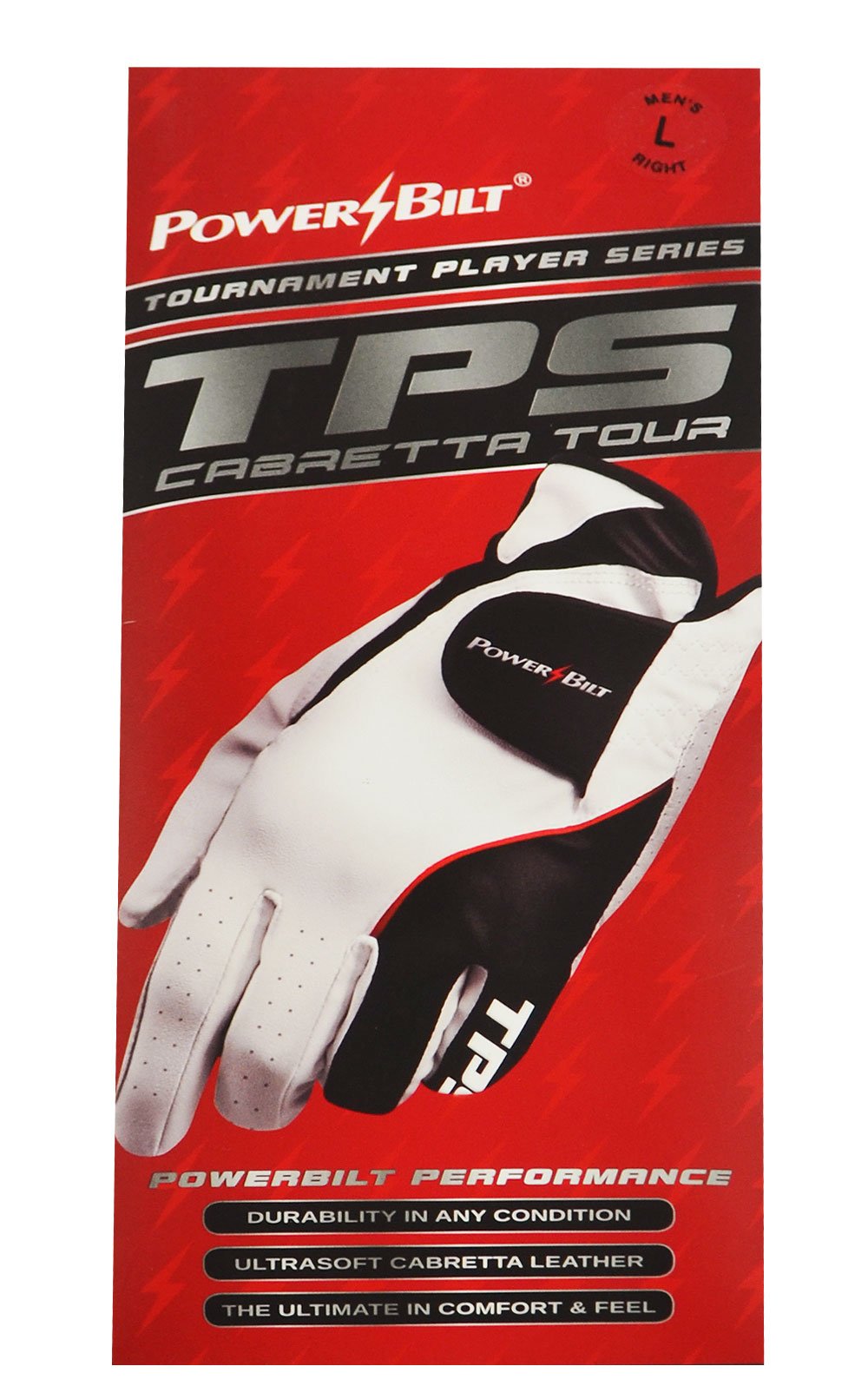 Powerbilt TPS Cabretta Leather Golf Glove Mens LH Medium