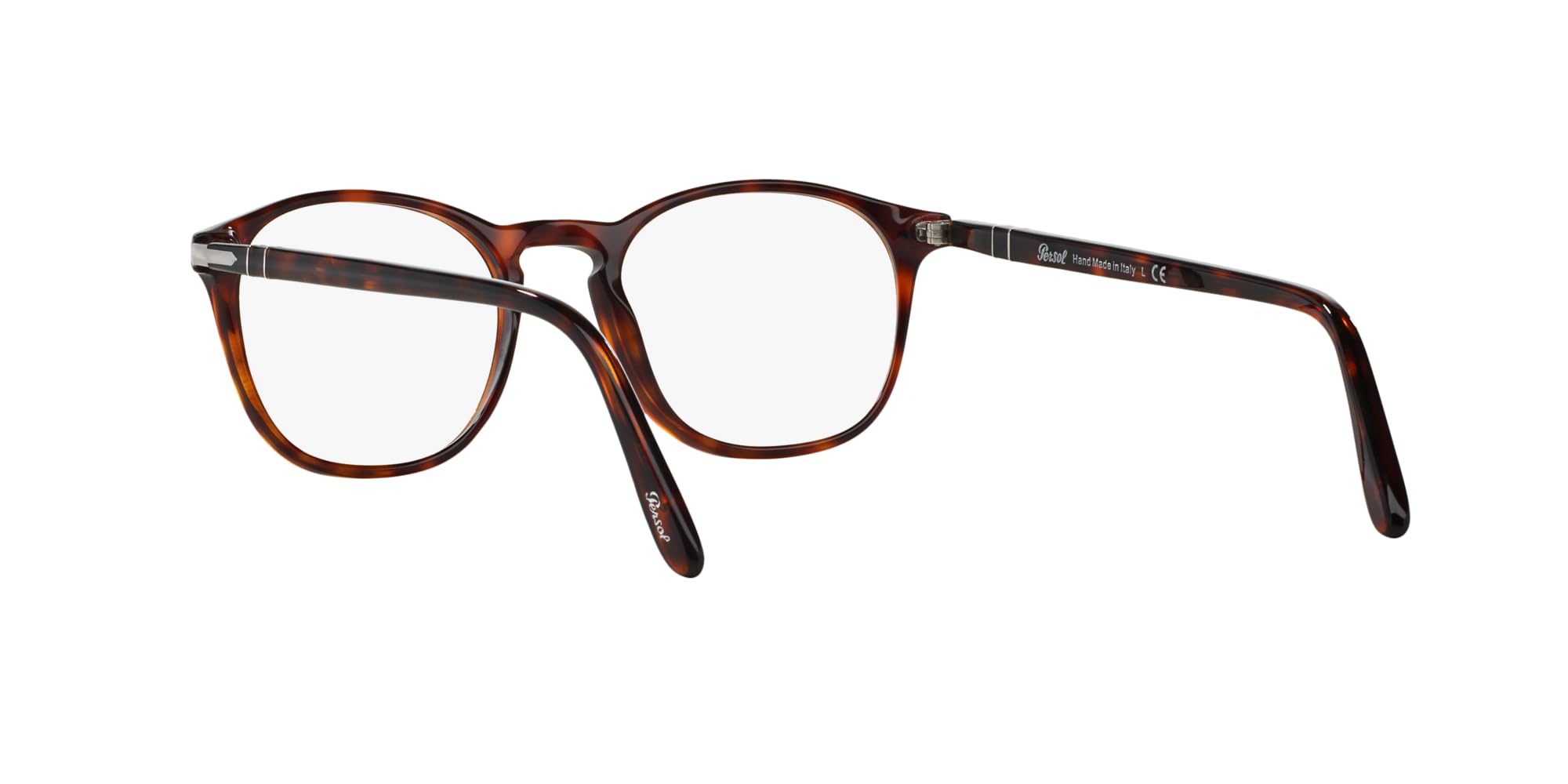 Persol PO3007V Square Prescription Eyewear Frames, Havana/Demo Lens, 50 mm