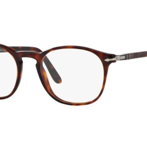 Persol PO3007V Square Prescription Eyewear Frames, Havana/Demo Lens, 50 mm