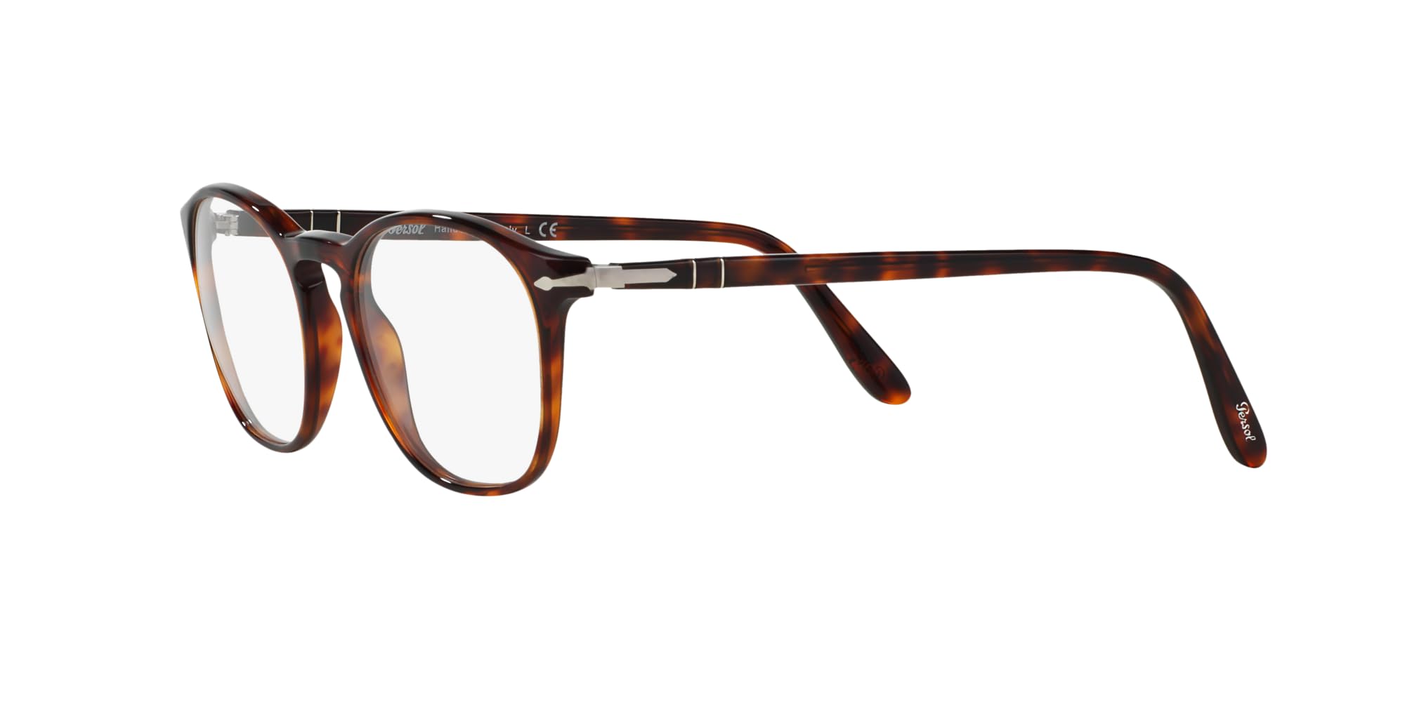 Persol PO3007V Square Prescription Eyewear Frames, Havana/Demo Lens, 50 mm