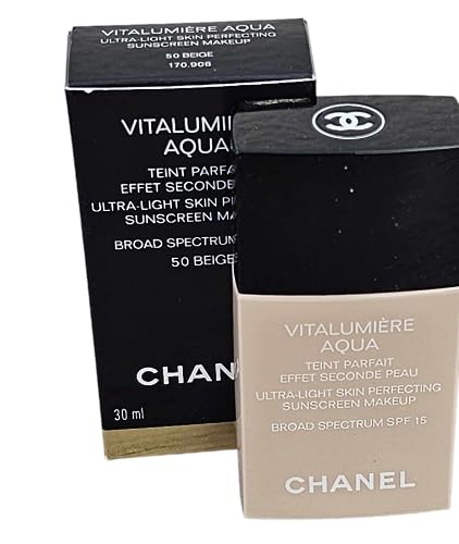 Chanel Vitalumiere Aqua Ultra Light Skin Perfecting M/U SPF15 - # 50 Beige 30ml/1oz