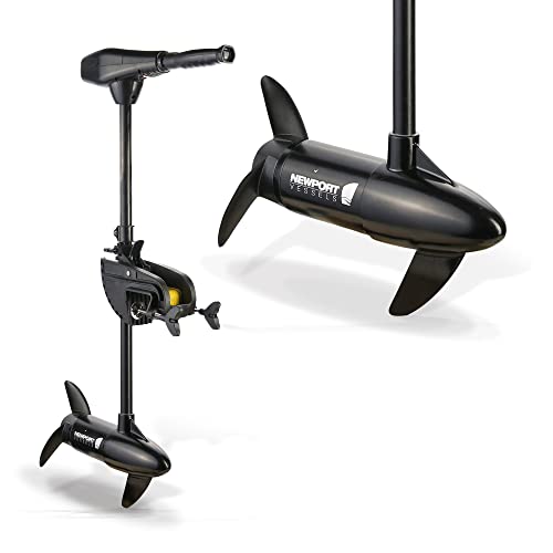 Newport NV-Series 55lb Thrust Saltwater Transom Mounted Trolling Electric Trolling Motor w/ LED Battery Indicator & 30" Shaft (23M1000203)