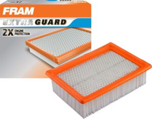 fram extra guard ca11456 replacement engine air filter for select ford transit connect/escape (2.5l) models, provides up to 12 months or 12,000 miles filter protection