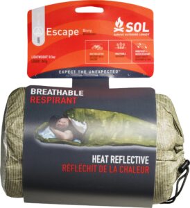 s.o.l. survive outdoors longer sol escape bivvy with hood - green - 42gsm