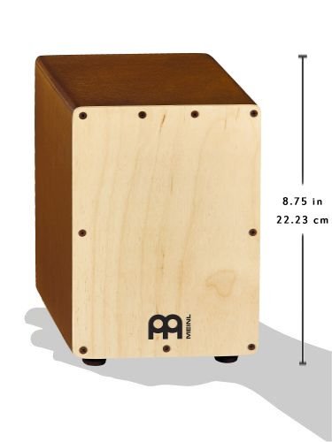 Meinl Percussion Mini Cajon Box Drum with Internal Snares-Made in Europe-Baltic Birch Wood, 2-Year Warranty, Natural (SCAJ1LB-NT)