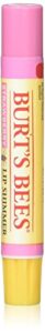 burt's bees lip shimmer strawberry, 0.09 ounce (pack of 4)