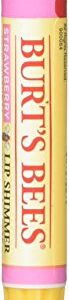 Burt's Bees Lip Shimmer Strawberry, 0.09 Ounce (Pack of 4)