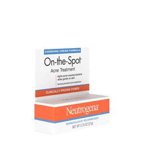 Neutrogena On-The-Spot Acne Spot Treatment with 2.5% Benzoyl Peroxide Acne Treatment Medicine to Treat Face Acne, Gentle Benzoyl Peroxide Pimple Gel for Acne Prone Skin,.75 oz (Pack of 6)