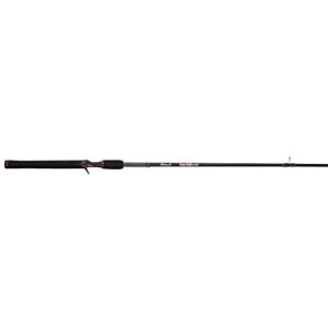 shakespeare ugly stik 6’6” gx2 casting rod, one piece casting rod, 10-25lb line rating, medium heavy rod power, moderate fast action, 1/4-3/4 oz. lure rating, black