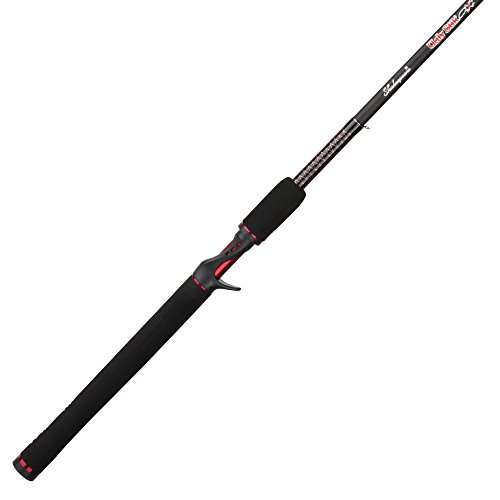 Shakespeare Ugly Stik 6’6” GX2 Casting Rod, One Piece Casting Rod, 10-25lb Line Rating, Medium Heavy Rod Power, Moderate Fast Action, 1/4-3/4 oz. Lure Rating, BLACK