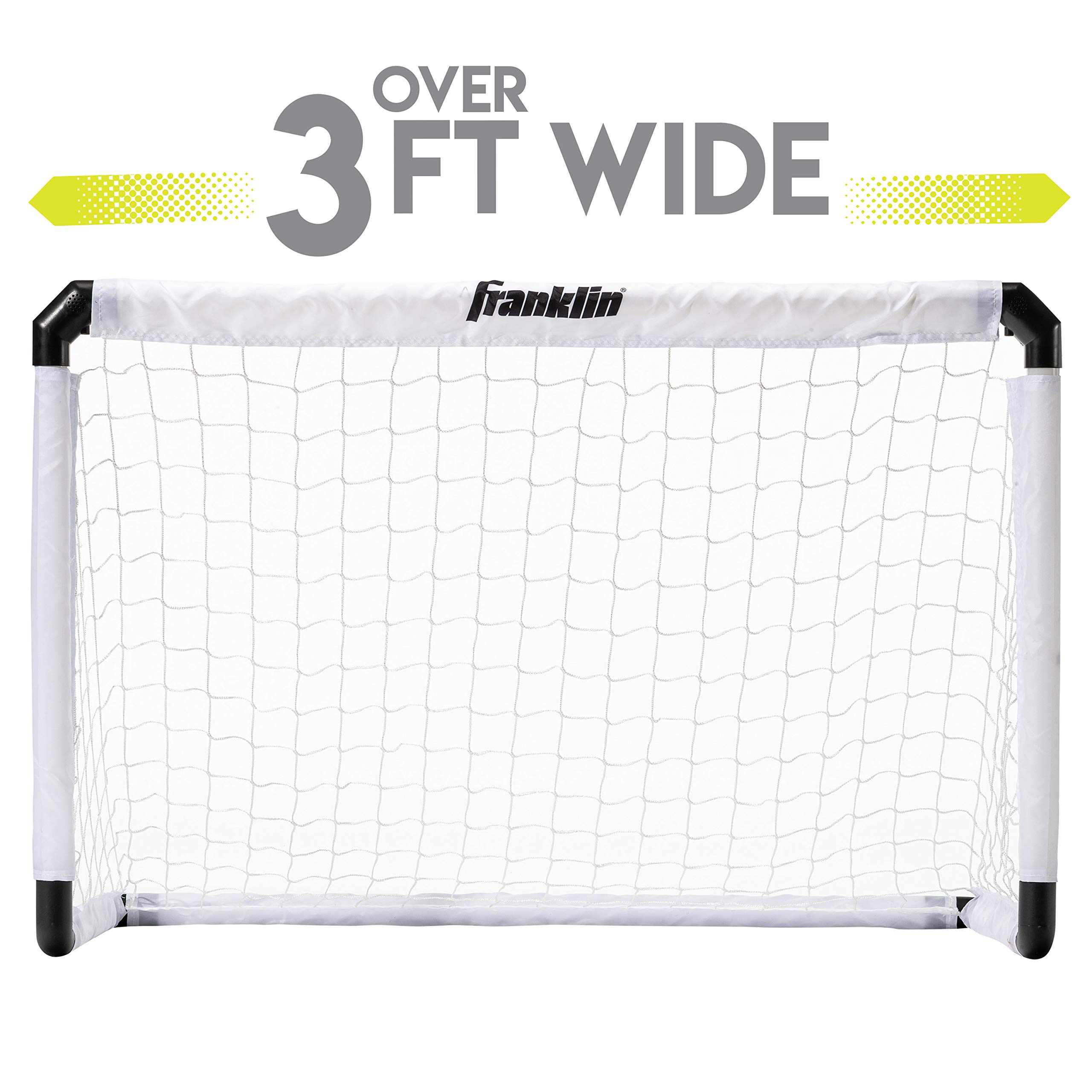 Franklin Sports Soccer Goal and Ball - Glow In The Dark/Light Up - 39.5 x 25.5 Goal