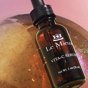 Le Mieux Vita-C Serum - Concentrated Vitamin C & Glutathione Antioxidant Facial Serum for Glowing Skin, Vit C Face Serum to Address the Appearance of Uneven Tone & Blotchiness (1 oz / 30 ml)