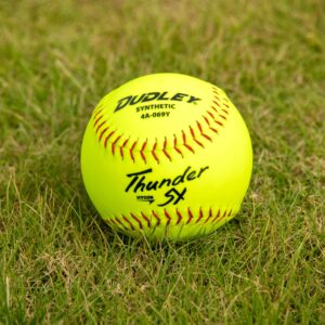 Dudley12" USASB Thunder Hycon Slowpitch Synthetic Softball - 12 Pack