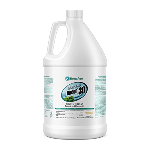 Benefect Botanical Decon 30 Disinfectant Cleaner - All Natural Formula for Effective Cleaning Power - Ideal for Restoration Jobs & Water Damage - 20476 - 1 Gallon