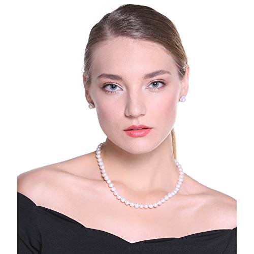 VIKI LYNN Pearl Necklace 6-7mm Freshwater Cultured Pearls 925 Sterling Silver 18inch