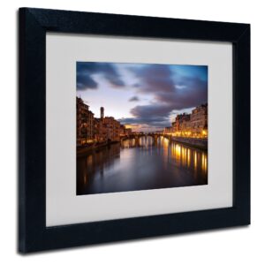 arno matted framed art by giuseppe torre with black frame, 11 by 14-inch