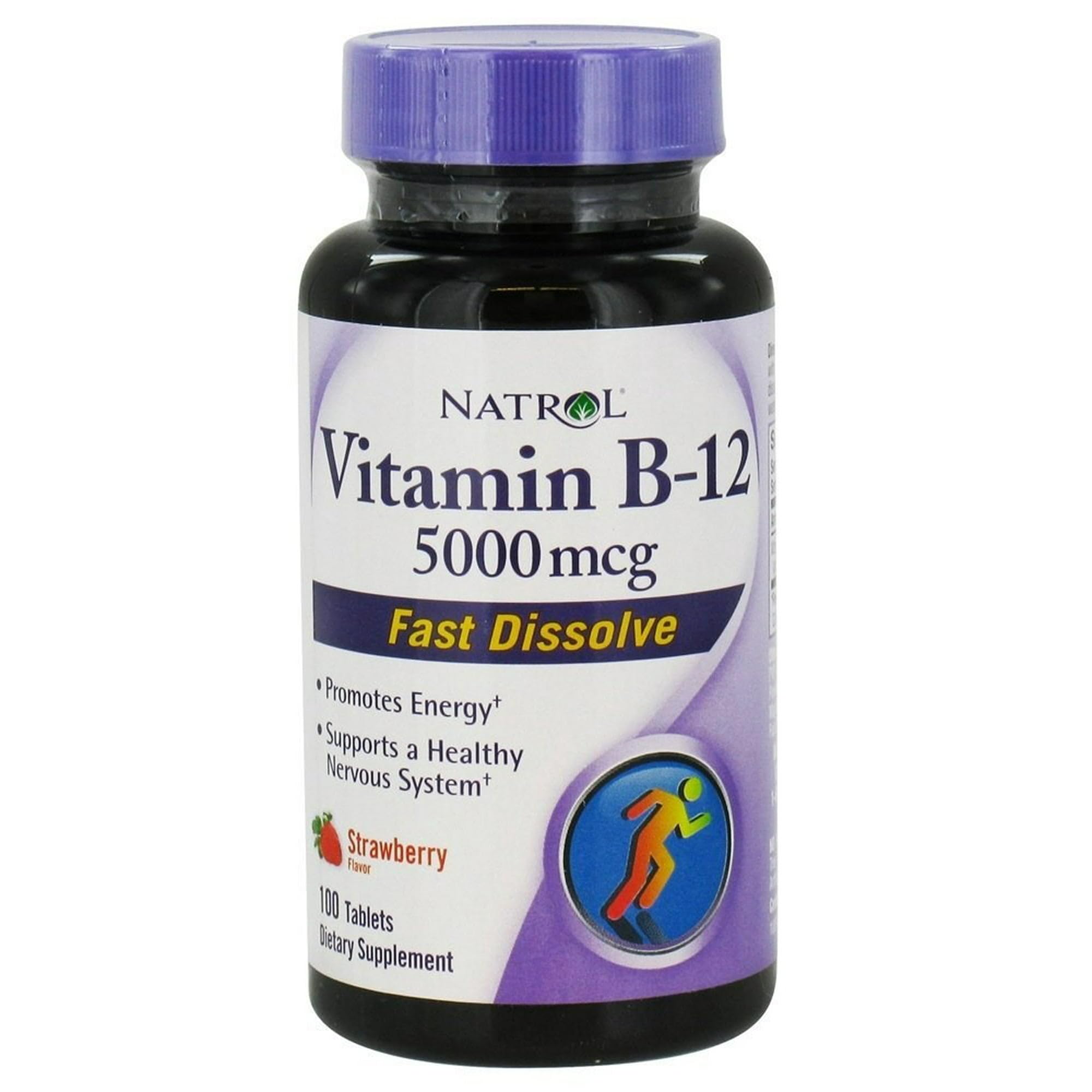 Natrol Fast Dissolving Vitamin B12 - 5000 mcg - 100 tabs