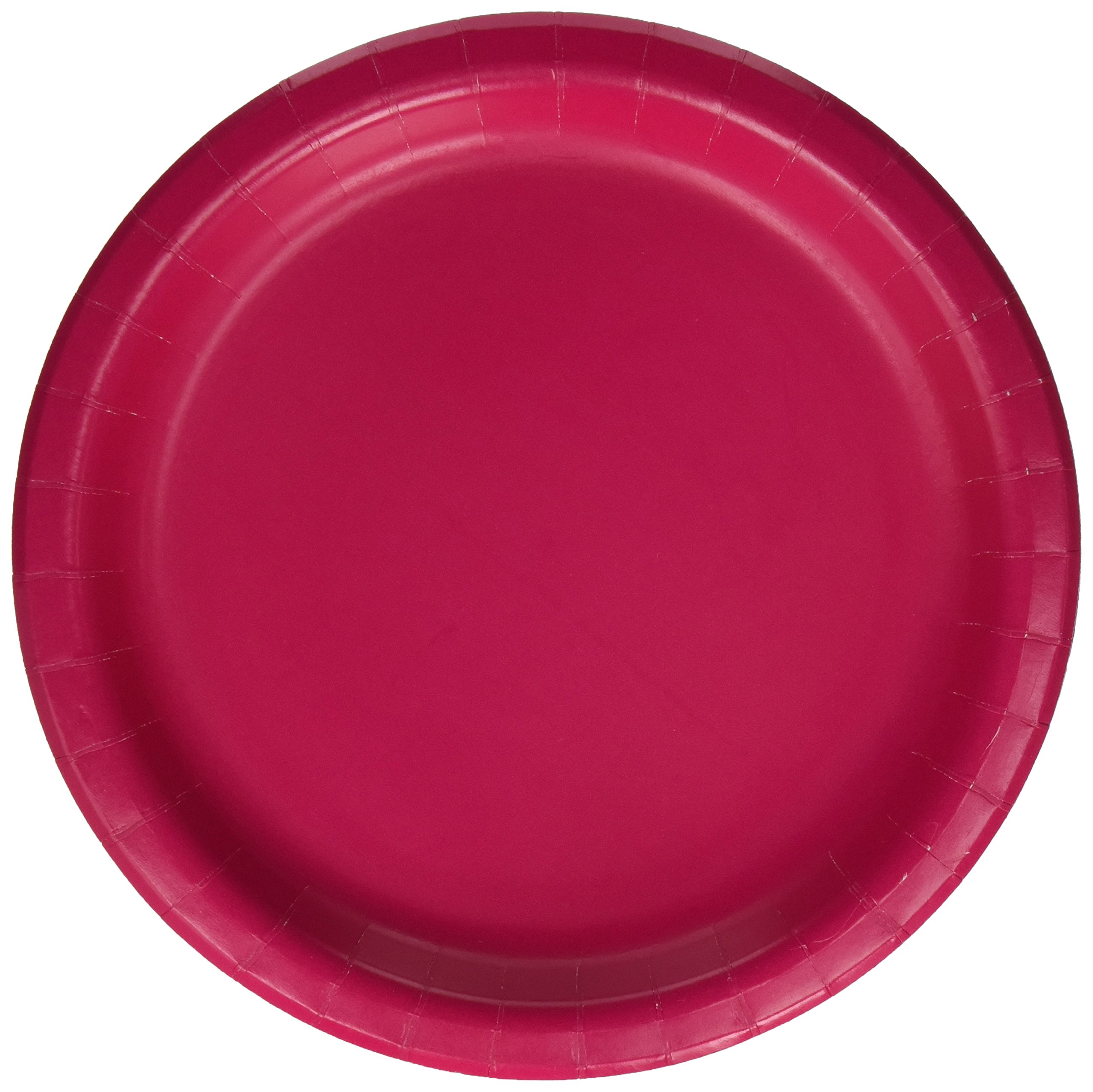 Creative Converting Hot Magenta Dessert Paper Plates-24 Pcs, 7"