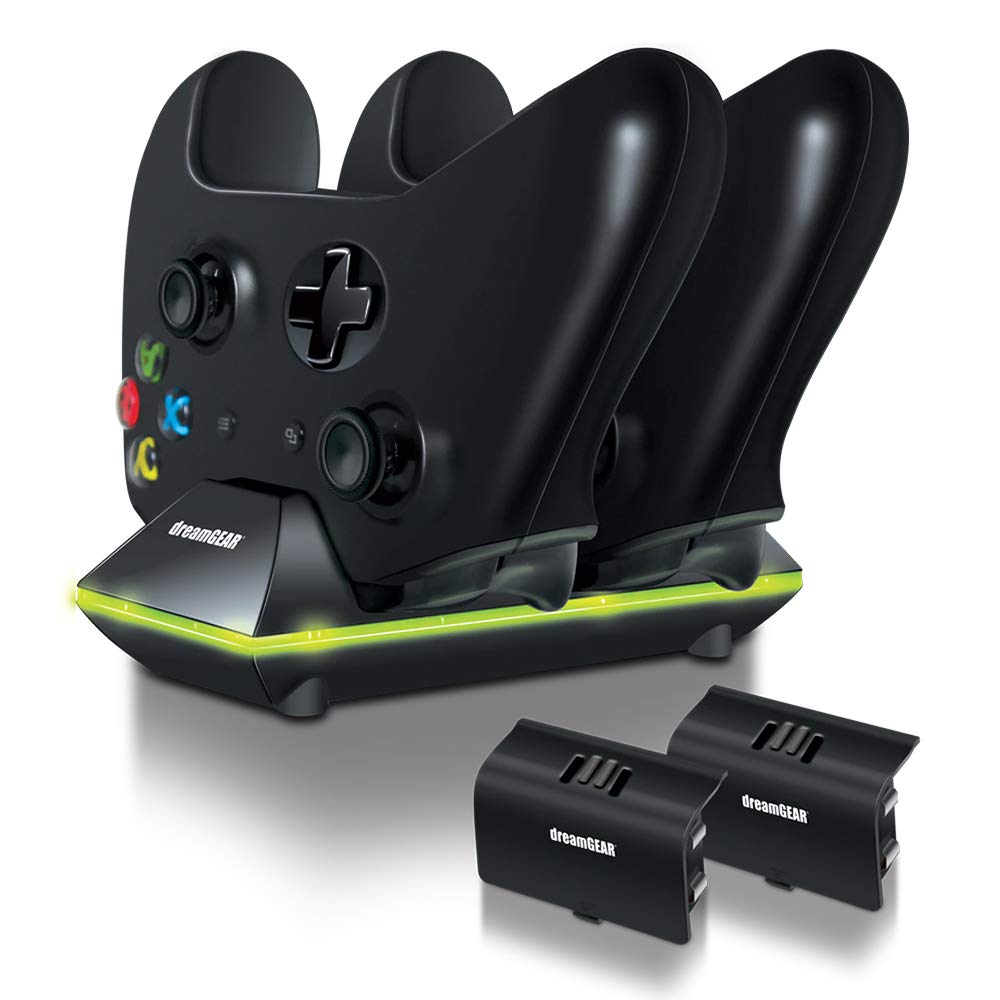 DreamGEAR DGXB1-6603 Dual Charge Dock Black for Xbox One