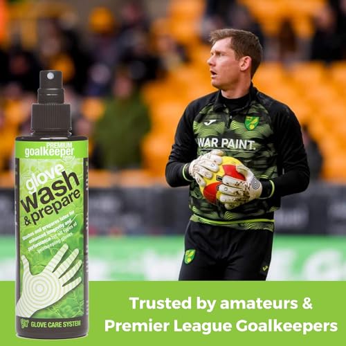 gloveglu 250ml Premium Wash & Prepare Goalkeeper Glove Spray