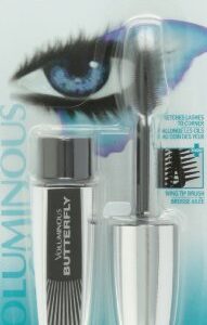 L'Oreal Paris Voluminous Butterfly Mascara, Washable, Blackest Black, 0.22 Fl. Oz., 1 Count