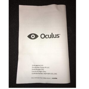 Oculus Rift Developers Kit Dk2