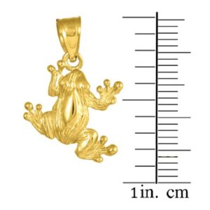 Animal Kingdom 10k Gold Frog Charm Pendant