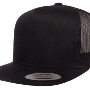 Flexfit Adjustable Snapback Classic Trucker Hat 6006 (Black)