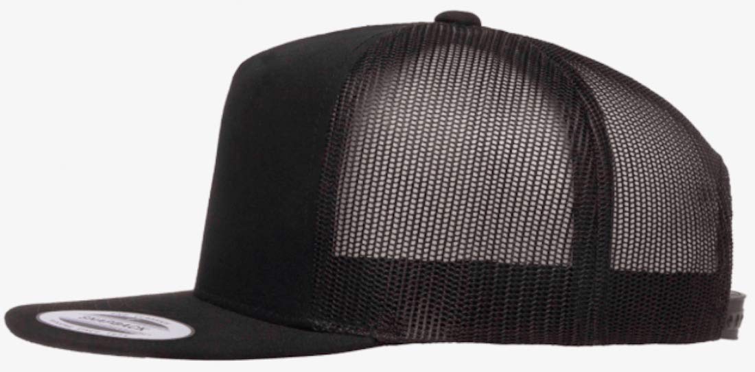 Flexfit Adjustable Snapback Classic Trucker Hat 6006 (Black)