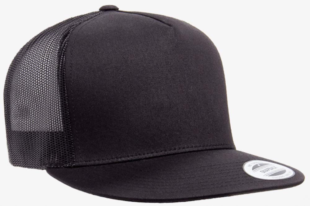 Flexfit Adjustable Snapback Classic Trucker Hat 6006 (Black)