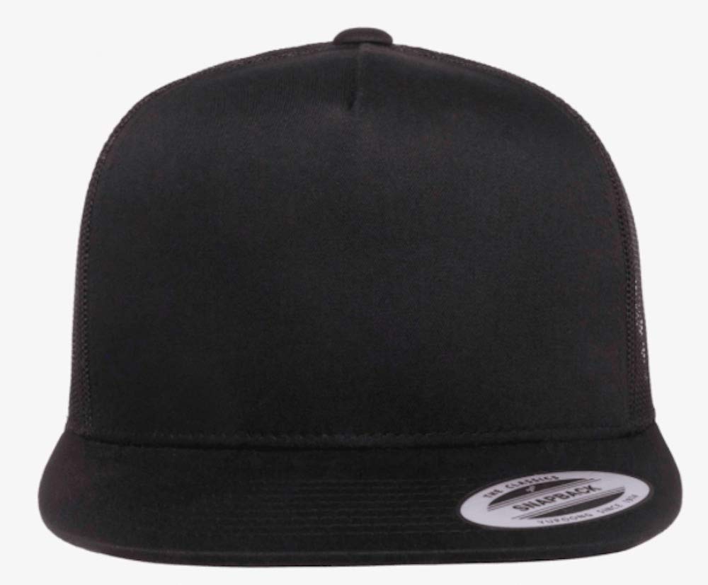 Flexfit Adjustable Snapback Classic Trucker Hat 6006 (Black)