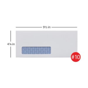 Office Depot 100% Recycled Lift Press(TM) Window Envelopes, 10 (4 1/8in. x 9 1/2in.), White, Pack Of 500, 76171