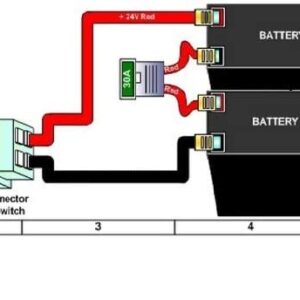 Beiter DC Power Compatible with The Razor Brand Set of 2 Includes New Wiring Harness (Please Check and Make Sure The Connector Matches The one You Have)! 6-DW-7