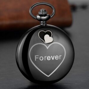 LYMFHCH Personalized Pocket Watch with Chain, Engraved “to My Son” “I Love You” Used for Birthday Christmas Graduation Gifts Pocket Watches