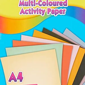 ArtBox A4 Activity Paper - Assorted Colours (Pack of 100 Sheets)